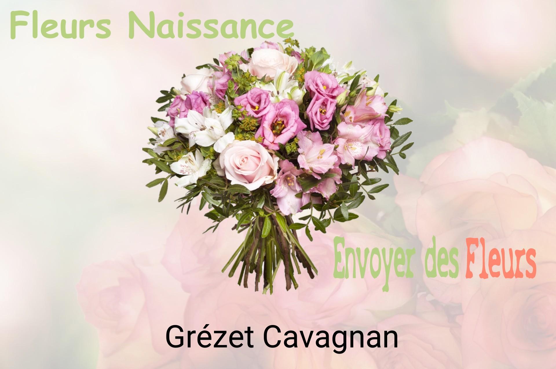 Bouquet de fleurs de naissance livré à Grézet-Cavagnan